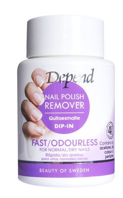 Depend Dip-In Nail Polish Remover Hurtigvirkende 75 ml