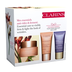 Clarins Extra-Firming Day 50 ml. + Extra Firmning Mask 15 ml. og  Extra-Firming Night Cream 15 ml. i Gavesæt