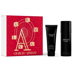 Giorgio Armani Code 150 ml. Deodorant spray i gaveæske med 75 ml. Shower gel