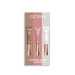 GOSH COPENHAGEN Contour, Blush & Glow Sæt 3 x 14 ml